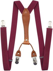 img 3 attached to Adjustable Women's Suspender Set - Solid Men's Accessories for Ties, Cummerbunds & Pocket Squares