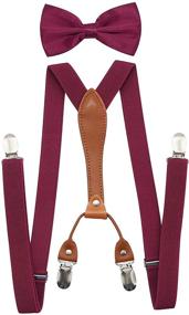 img 4 attached to Adjustable Women's Suspender Set - Solid Men's Accessories for Ties, Cummerbunds & Pocket Squares