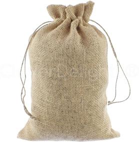 img 2 attached to 🎁 CleverDelights 8x12 Burlap Bags with Drawstring - 5 Pack: Perfect for Crafting, Storage, and Gift Wrapping