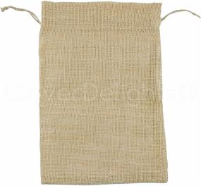 img 1 attached to 🎁 CleverDelights 8x12 Burlap Bags with Drawstring - 5 Pack: Perfect for Crafting, Storage, and Gift Wrapping