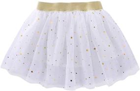 img 3 attached to Shimmering Style for Little Ones: Toddler Girls 🌟 Sparkle Sequins Clothing – Skirts & Skorts (3-4 Years)