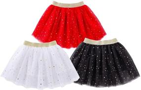 img 1 attached to Shimmering Style for Little Ones: Toddler Girls 🌟 Sparkle Sequins Clothing – Skirts & Skorts (3-4 Years)