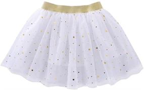 img 4 attached to Shimmering Style for Little Ones: Toddler Girls 🌟 Sparkle Sequins Clothing – Skirts & Skorts (3-4 Years)