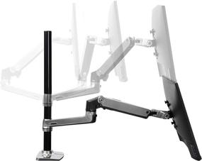img 3 attached to 💻 Ergotron LX Vertical Stacking Dual Monitor Arm - VESA Desk Mount for 2 Monitors up to 40 Inches, 7-20 lbs Each- Tall Pole, Polished Aluminum
