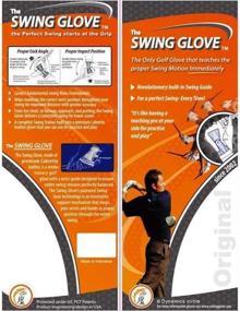 img 1 attached to Swing Glove Black Left: The Ultimate Golf Training Aid for Right Handed Golfers [Original Patented Design, Fits All Men's Sizes]