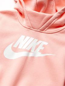 img 2 attached to 🏻 Stylish and Comfortable: Nike Girls NSW Pullover Hoodie for Everyday Fashion