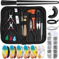 💍 complete jewelry wire wrapping & ring making kit with tools, craft wires, findings - audab ring sizer included logo