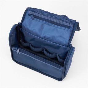 img 1 attached to MUJI Polyester Hanging Toiletries Navy Blue