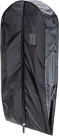 👕 hangerworld black 44in nylon gusseted hanging garment bags – multi garment carry cover логотип