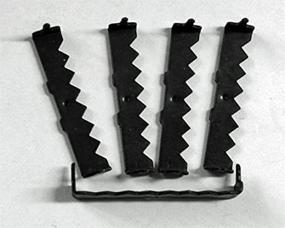 img 2 attached to 🔩 10-Pack of Large No-Nail Sawtooth Picture Hangers in Black Plating