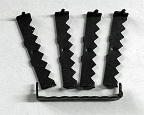 img 1 attached to 🔩 10-Pack of Large No-Nail Sawtooth Picture Hangers in Black Plating
