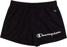 img 4 attached to Girls' Black Mesh 👚 Champion Heritage Running Basketball Apparel