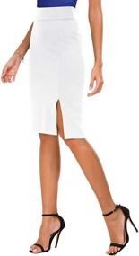 img 1 attached to Premium Pencil Bodycon Skirts for Women | Stylish Business Apparel by EXCHIC