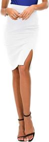 img 2 attached to Premium Pencil Bodycon Skirts for Women | Stylish Business Apparel by EXCHIC