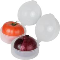 🍅 onion and tomato saver - set of 2 - preserve freshness efficiently with home-x логотип