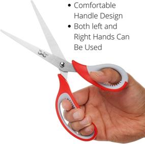 img 1 attached to ✂️ Mr. Pen- Multipurpose Scissors, 8 inch, Pack of 4, Office and Craft Scissors Bulk, Sharp Blades, Ideal for Paper and Fabric, All-Purpose Adult Scissors