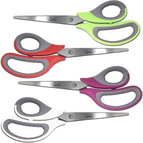 img 4 attached to ✂️ Mr. Pen- Multipurpose Scissors, 8 inch, Pack of 4, Office and Craft Scissors Bulk, Sharp Blades, Ideal for Paper and Fabric, All-Purpose Adult Scissors