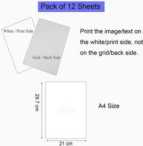 img 2 attached to 👕 Pack of 12 A4 Size Printable Heat Transfer Vinyl Paper for Inkjet Printers - Iron-On Dark T-Shirt Fabric HTV Transfers