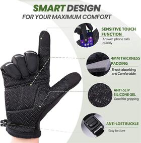 img 1 attached to 🧤 Warm and Versatile Winter Cycling Gloves for Men and Women - HIKENTURE Thermal Full Finger Bike Gloves with Touch Screen Functionality - Windproof, Non-Slip, Perfect for Running, Driving, Hiking, and Skiing