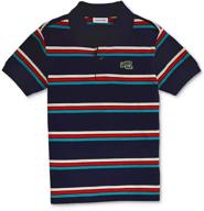 👕 lacoste little striped summer corrida boys' tops, tees & shirts: stylish and durable collection logo