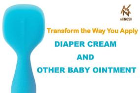img 3 attached to 🍼 Soft Silicone Diaper Rash Cream Brush for Baby Bum - Suction Base, 2PK