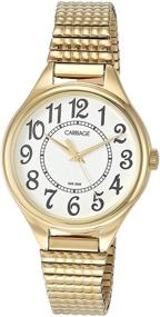 img 4 attached to ⌚ Женские часы Timex C3C238 Carolyn с расширяющимся золотистым ремешком из нержавеющей стали - Идеальное средство передвижения для модных женщин