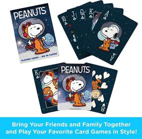 img 3 attached to 🚀 AQUARIUS Officially Licensed Peanuts Snoopy in Space Playing Cards - Ideal Peanuts Deck of Cards for Popular Card Games - Authentic Peanuts Merchandise & Collectibles