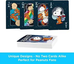 img 2 attached to 🚀 AQUARIUS Officially Licensed Peanuts Snoopy in Space Playing Cards - Ideal Peanuts Deck of Cards for Popular Card Games - Authentic Peanuts Merchandise & Collectibles