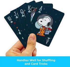 img 1 attached to 🚀 AQUARIUS Officially Licensed Peanuts Snoopy in Space Playing Cards - Ideal Peanuts Deck of Cards for Popular Card Games - Authentic Peanuts Merchandise & Collectibles