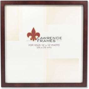 img 3 attached to Enhance Your Memories with the Elegant 🖼️ Lawrence Frames 755910 Espresso Wood Picture Frame, 10x10-Inch