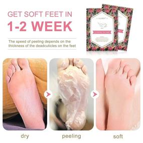 img 2 attached to Exfoliating Booties Natural Treatment Calluses Foot, Hand & Nail Care