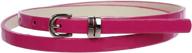 stylish inch patent leather skinny belt: trendy women's accessory and belt logo