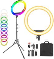 🎇 neewer 19-inch rgb led ring light: dimmable 60w bi-color cri 95+ for selfie makeup, twitch, youtube & more logo