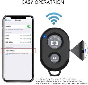 img 3 attached to Пульт дистанционного управления для мобильного телефона AOQIYUE (3 шт.) - беспроводной пульт для камеры на смартфонах и планшетах - совместим с iPhone/Android - в комплекте ремешок на запястье - делайте потрясающие фотографии и видео