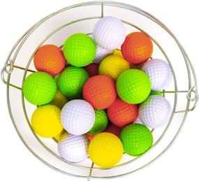 img 2 attached to 🏌️ JEF WORLD OF GOLF Foam Practice Balls - Set of 42 Multi-Colored Balls - Improve Your Golf Game!