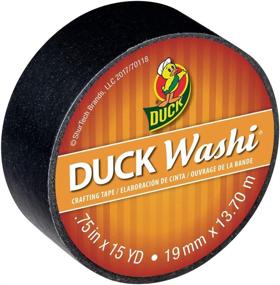 img 2 attached to 🦆 Duck Washi Tape: Craft & Decorate with Ease! Black, 0.75 in. x 15 yd, 4 Rolls