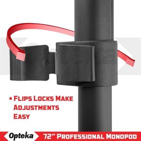 img 2 attached to 📷 Opteka 72-Inch Photo Video Monopod: Ultimate Stability for Digital SLR Cameras and Camcorders