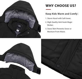 img 1 attached to 🌧️ Ultimate Protection: ZSHOW Boys' Waterproof Hooded Windproof Outdoor Clothing