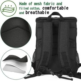 img 2 attached to BAGLHER Pet Carrier Backpack: Ventilated Design for Small Cats, Dogs & Puppies | Comfortable Shoulder Straps | Foldable & Airline Approved