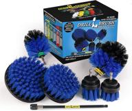 drillbrush ultimate boat cleaning kit with 7 inch extension - pool accessories - drill brush - carpet cleaner - oxidation - deck brush - slide - steps - hot tub - spa - pool brush logo