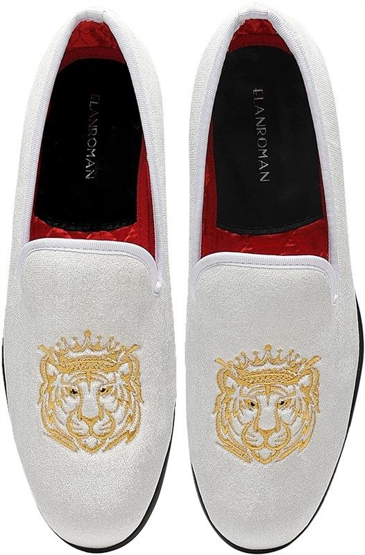 elanroman loafers embroidered fashion wedding 로고