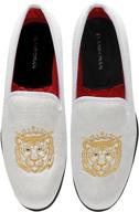 👞 elanroman embroidered wedding loafers - fashionable and stylish logo