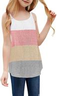 👚 xineppu girls colorblock sleeveless sweater vest - summer flowy camis top logo