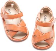 👶 kiderence baby girls first toddler sandals - stylish kids shoes for infants logo