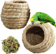 kathson birdcages grass woven birdhouse breeding logo