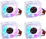 🌬️ geeekpi 4pcs raspberry pi 4 quiet fan: efficient cooling for raspberry pi 4 model b, 3b+/3b/2b – multi-colored options logo