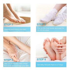 img 2 attached to Exfoliating Foot Peel Mask for Cracked Heels, Dead Skin & Calluses - Achieve Baby Soft Feet, Smooth Skin, and Repair Rough Heels with a Natural Treatment - Suitable for Women & Men (3 pack, Mike)