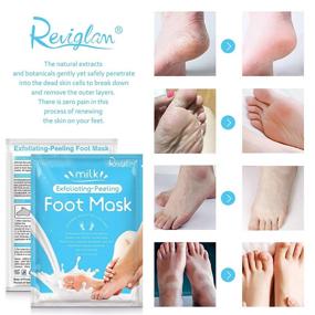 img 3 attached to Exfoliating Foot Peel Mask for Cracked Heels, Dead Skin & Calluses - Achieve Baby Soft Feet, Smooth Skin, and Repair Rough Heels with a Natural Treatment - Suitable for Women & Men (3 pack, Mike)