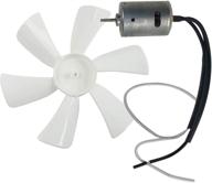 🔁 versatile 6-inch white rv fan blade with replacement motor - ideal for camper, home, bathroom, and mobile home rv ventilation logo