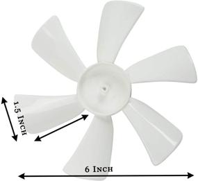 img 3 attached to 🔁 Versatile 6-inch White RV Fan Blade with Replacement Motor - Ideal for Camper, Home, Bathroom, and Mobile Home RV Ventilation